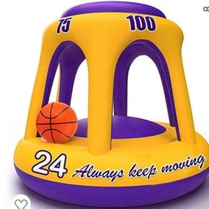 Pool Basketball Hoop, Inflatable Hoop with Ball
